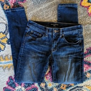 Banana Republic petite dark wash skinny jeans